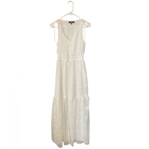 Lulus Time Well Spent White Embroidered Maxi Dress - XS - Bridal Shower / Beach
